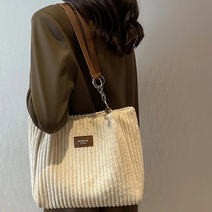 Julia | Baumwolltasche mit Cordstruktur