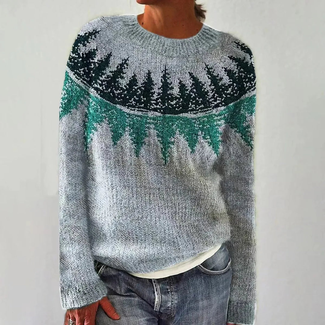 PIERINA – Herbstlicher Retro-Pullover